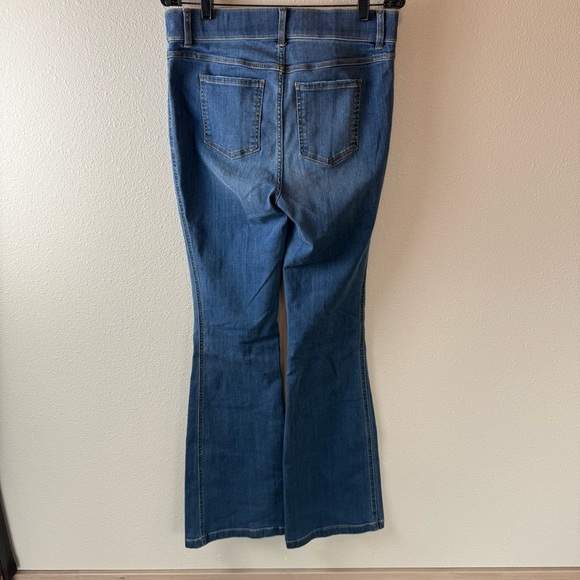 New SPANX Flare Jeans Vintage Indigo Business Casual Women’s Size Large Tall NWT - Picture 9 of 13